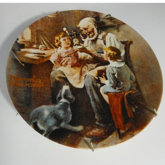 Vintage Decorative Plates Two Norman Rockwell &  One John Silver - Picture 3 of 6